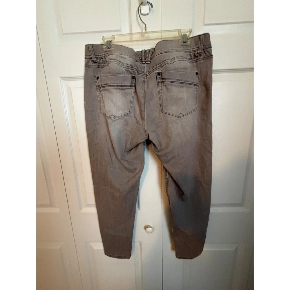 Democracy Absolution Skinny Jeans Grey Denim Pants Womens Size 12